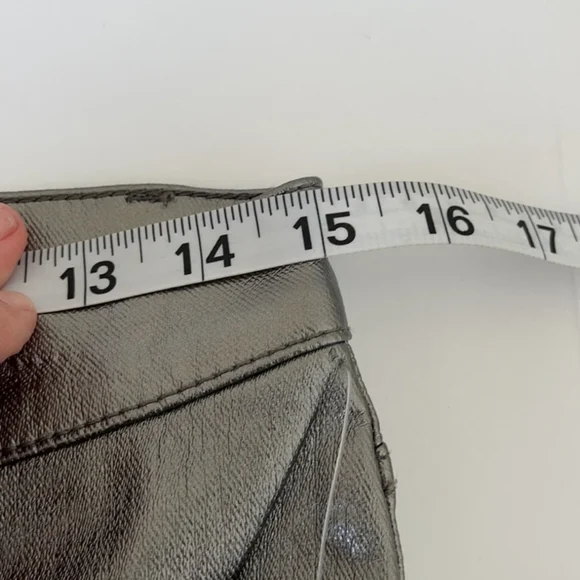 Free People Phoenix Coated Silver Metallic Jeans 30 - Picture 8 of 10